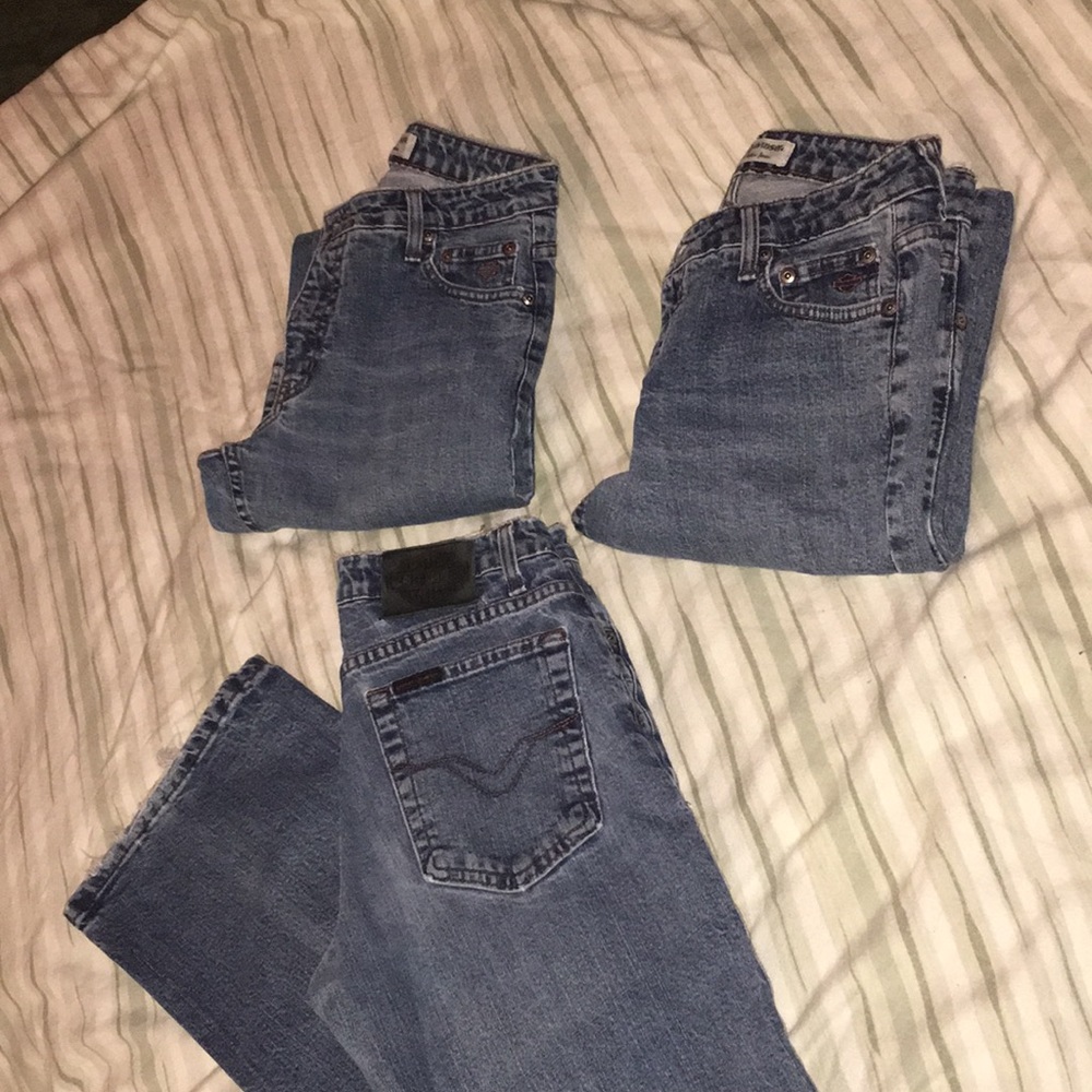 3 pair harley Davidson bootcut jeans